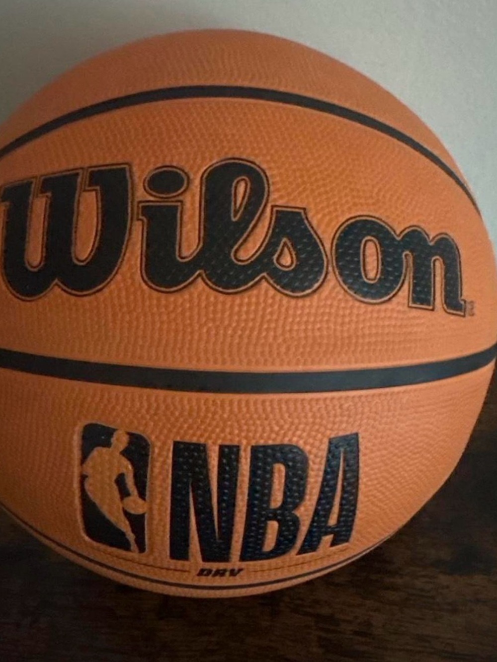 Wilson Orange Basketball with Black NBA Logo